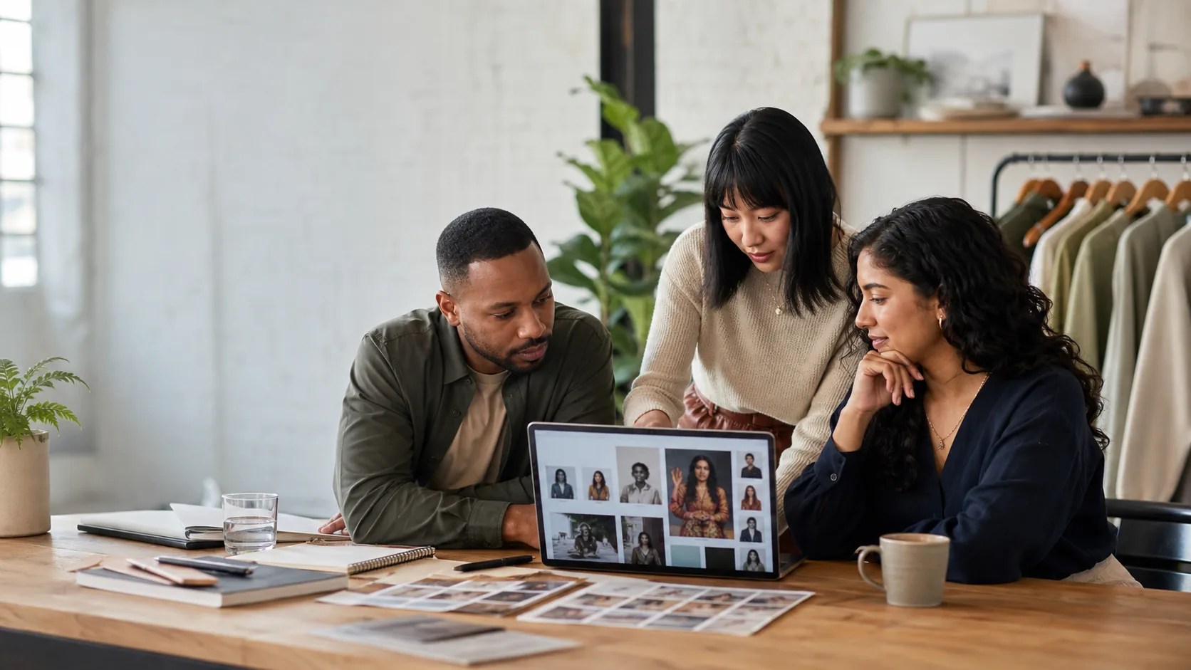 Partnership team reviewing potential creator and publisher profiles