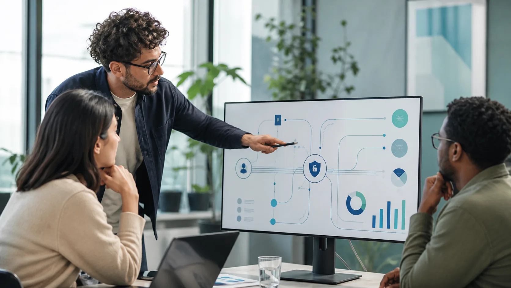 Analytics team reviewing a privacy-aware measurement flow